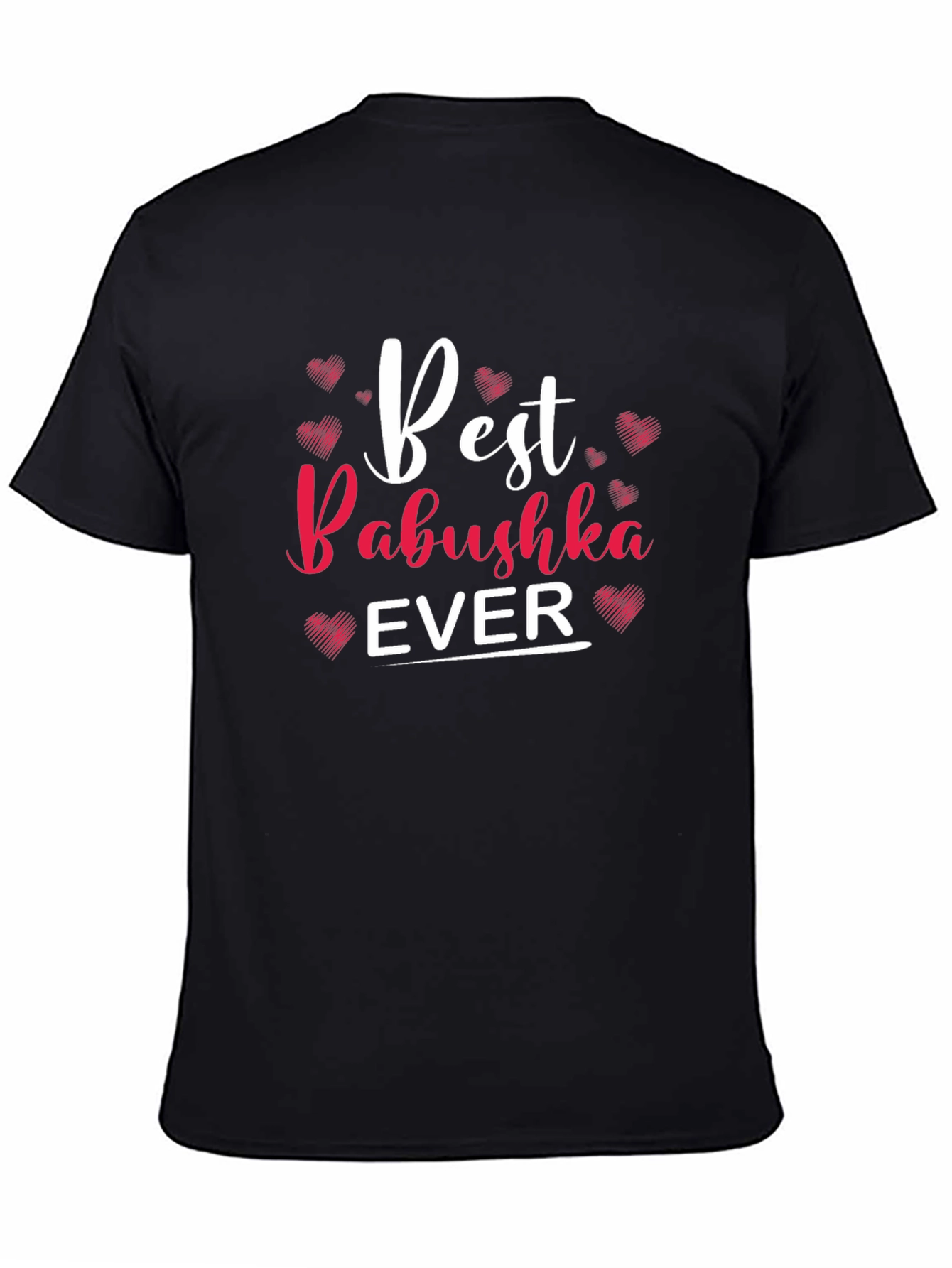 Camiseta Negra Best Babushka Ever para Hombre