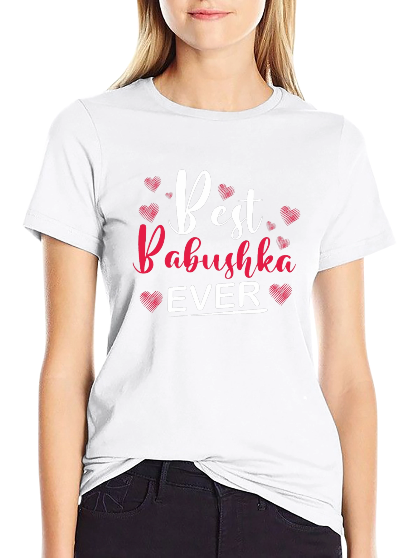 Camiseta Negra Best Babushka Ever para Hombre