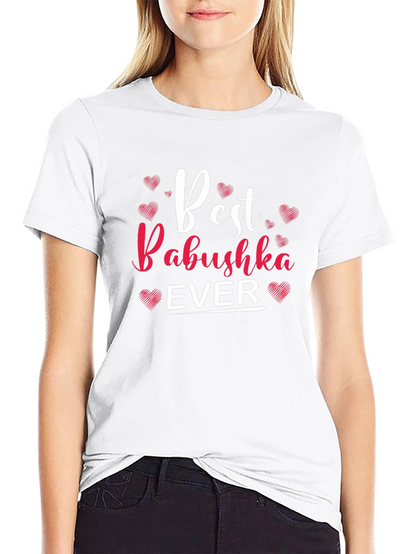 Camiseta Negra Best Babushka Ever para Hombre