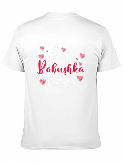 Camiseta Negra Best Babushka Ever para Hombre