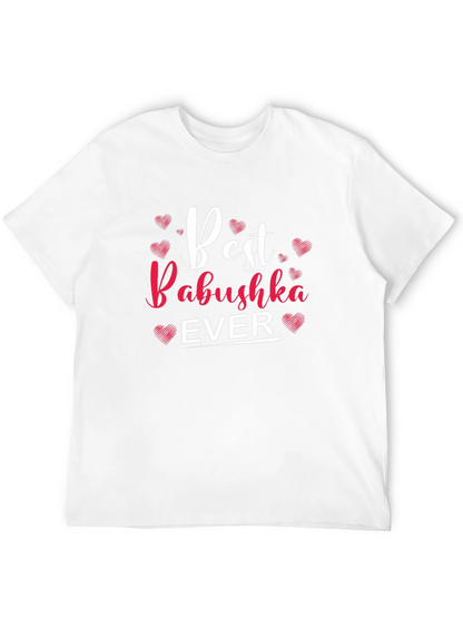Camiseta Negra Best Babushka Ever para Hombre