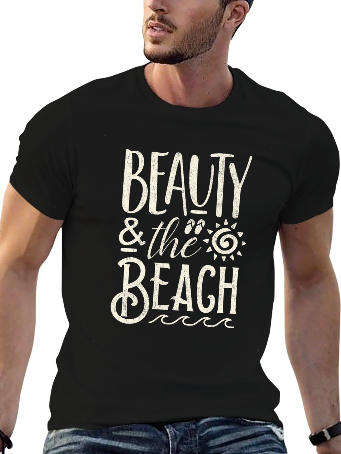 Camiseta Negra Beauty & The Beach