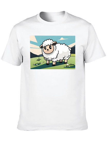 Camiseta Negra con Diseño de Oveja Linda
