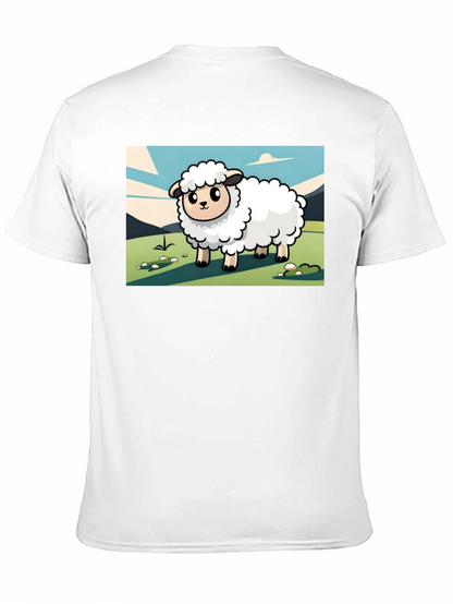 Camiseta Negra con Diseño de Oveja Linda