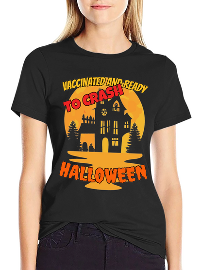 Camiseta Halloween Vacunado y Listo