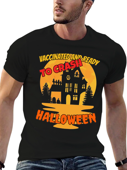Camiseta Halloween Vacunado y Listo