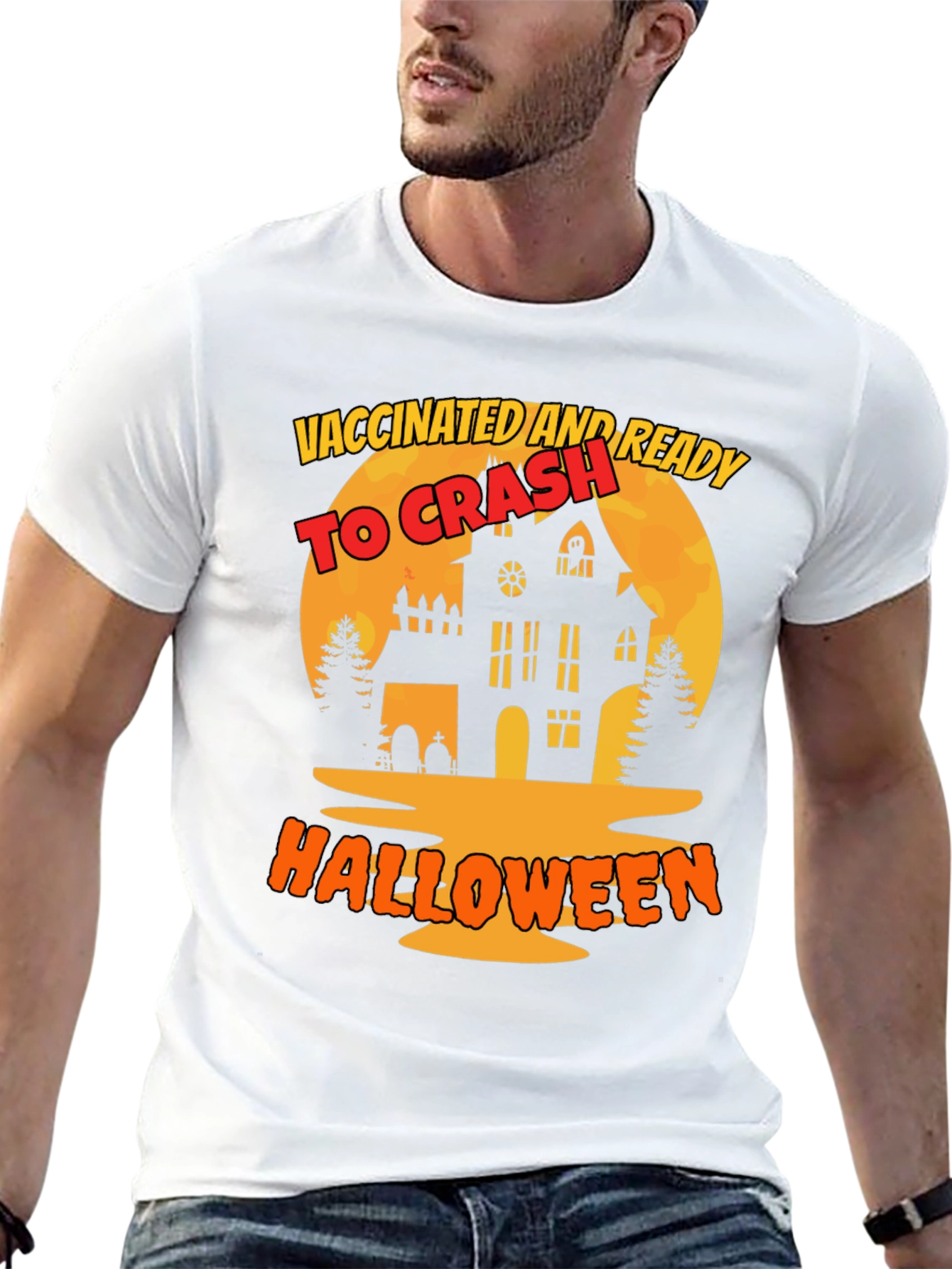 Camiseta Halloween Vacunado y Listo