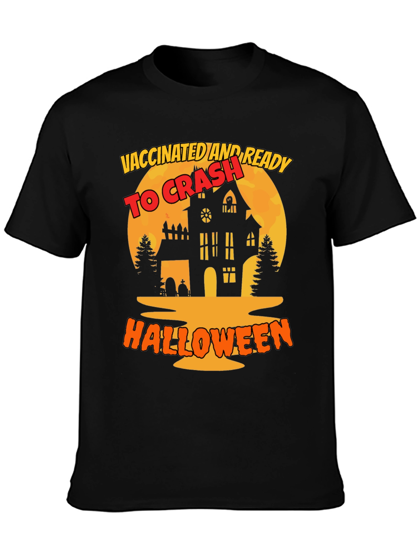 Camiseta Halloween Vacunado y Listo