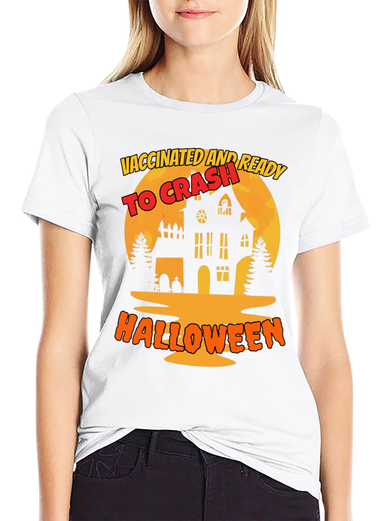 Camiseta Halloween Vacunado y Listo