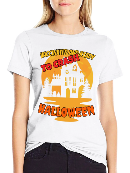 Camiseta Halloween Vacunado y Listo