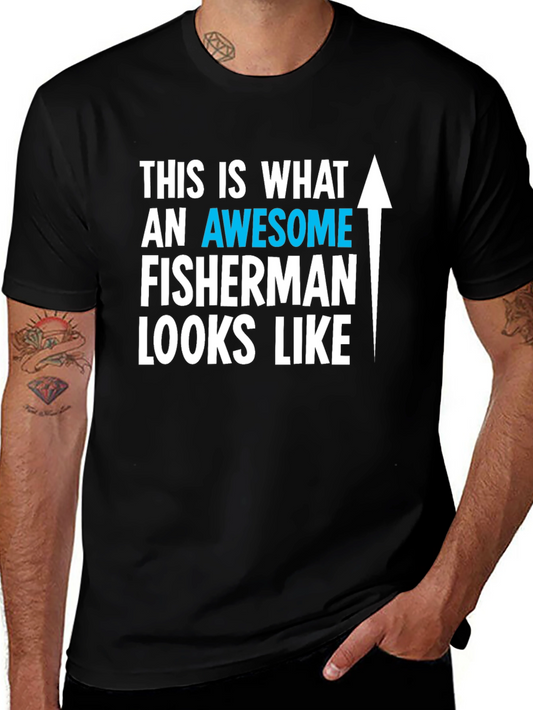 Camiseta Awesome Fisherman para Hombre