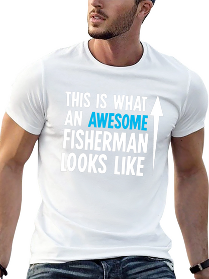 Camiseta Awesome Fisherman para Hombre