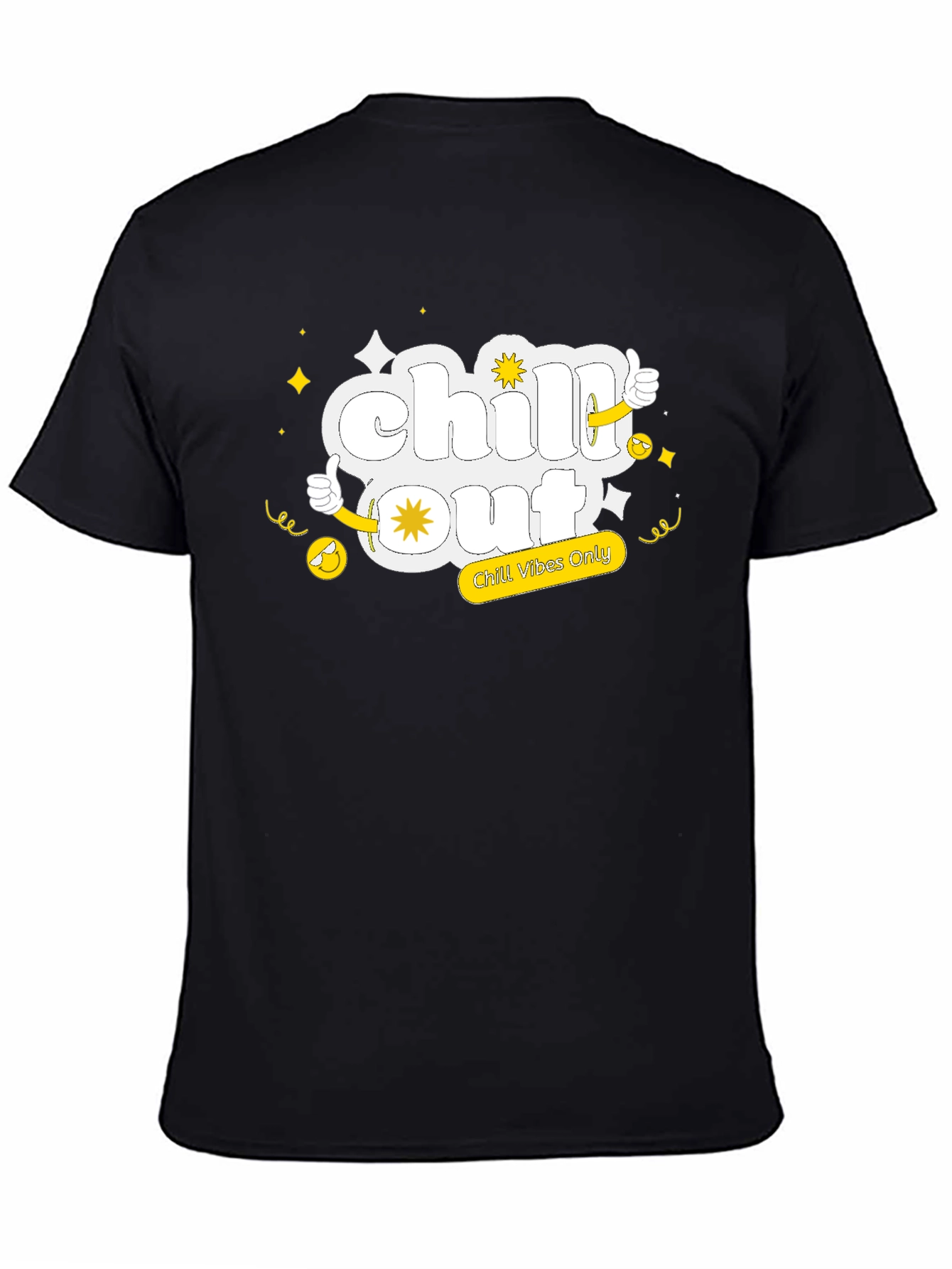 Camiseta Negra Chill Out Vibes