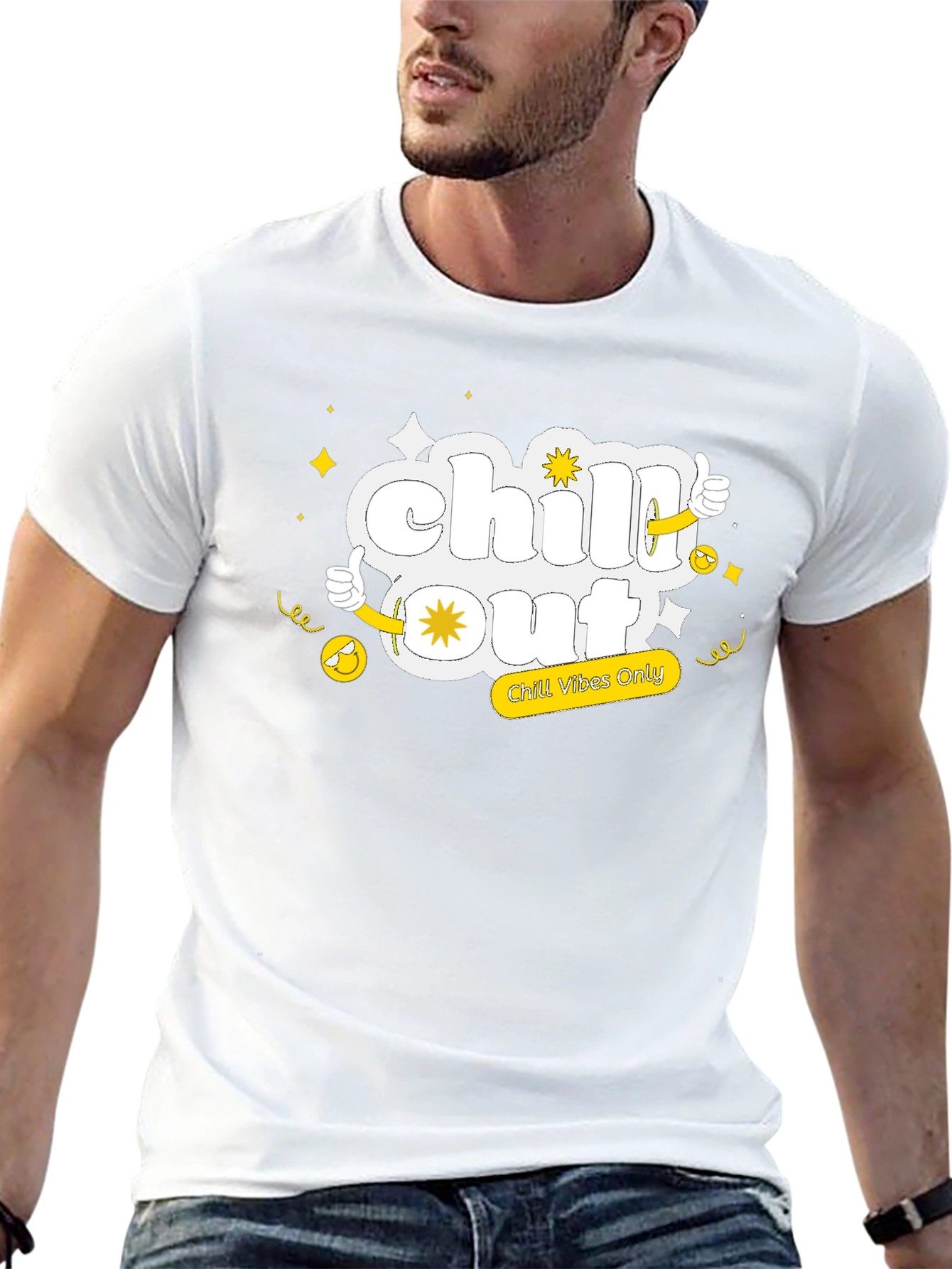 Camiseta Negra Chill Out Vibes