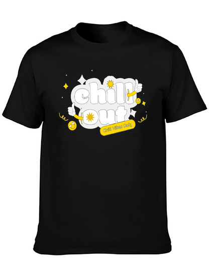 Camiseta Negra Chill Out Vibes