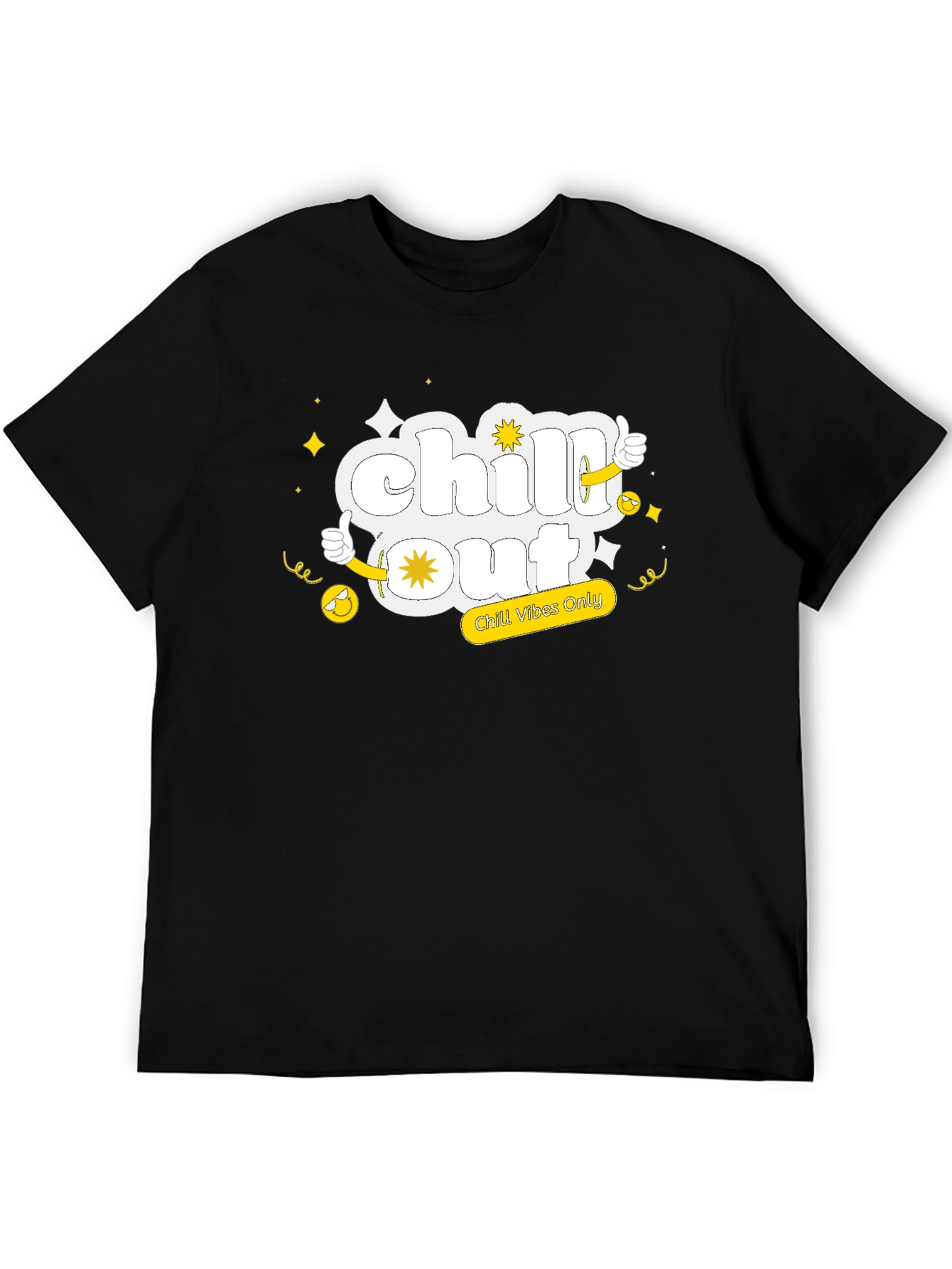 Camiseta Negra Chill Out Vibes