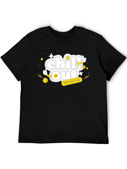 Camiseta Negra Chill Out Vibes