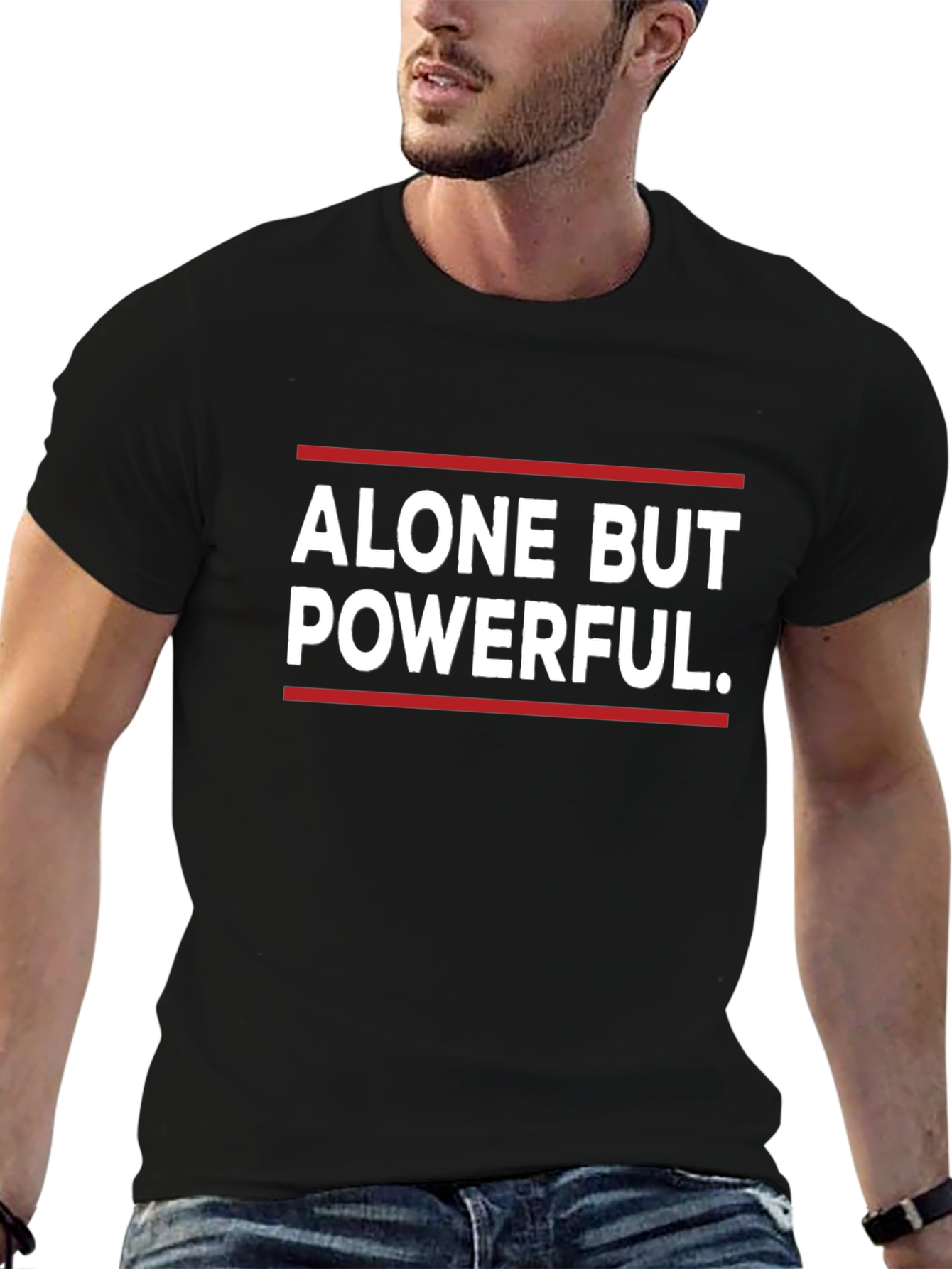 Camiseta Negra: Solo Pero Poderoso