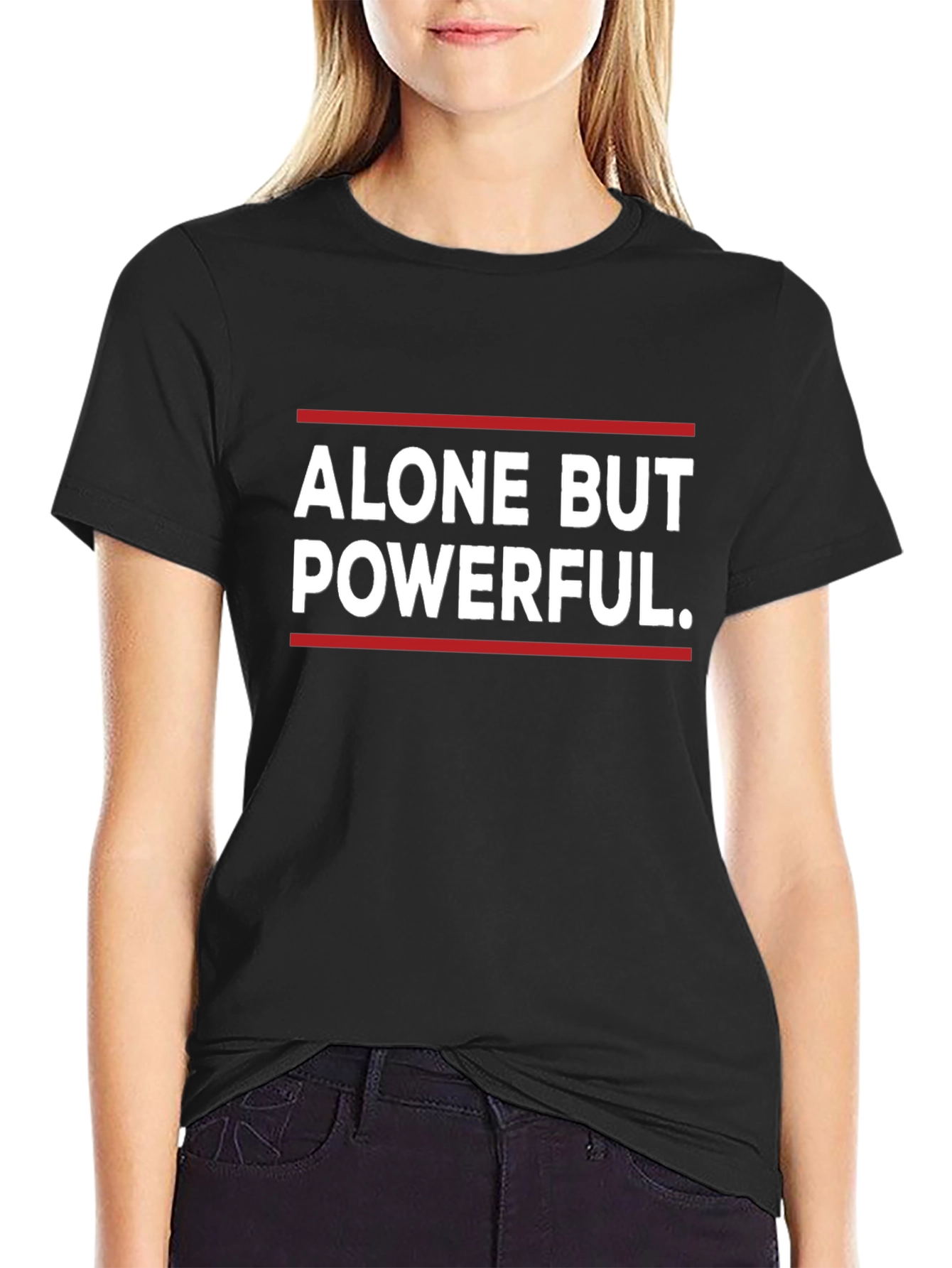 Camiseta Negra: Solo Pero Poderoso