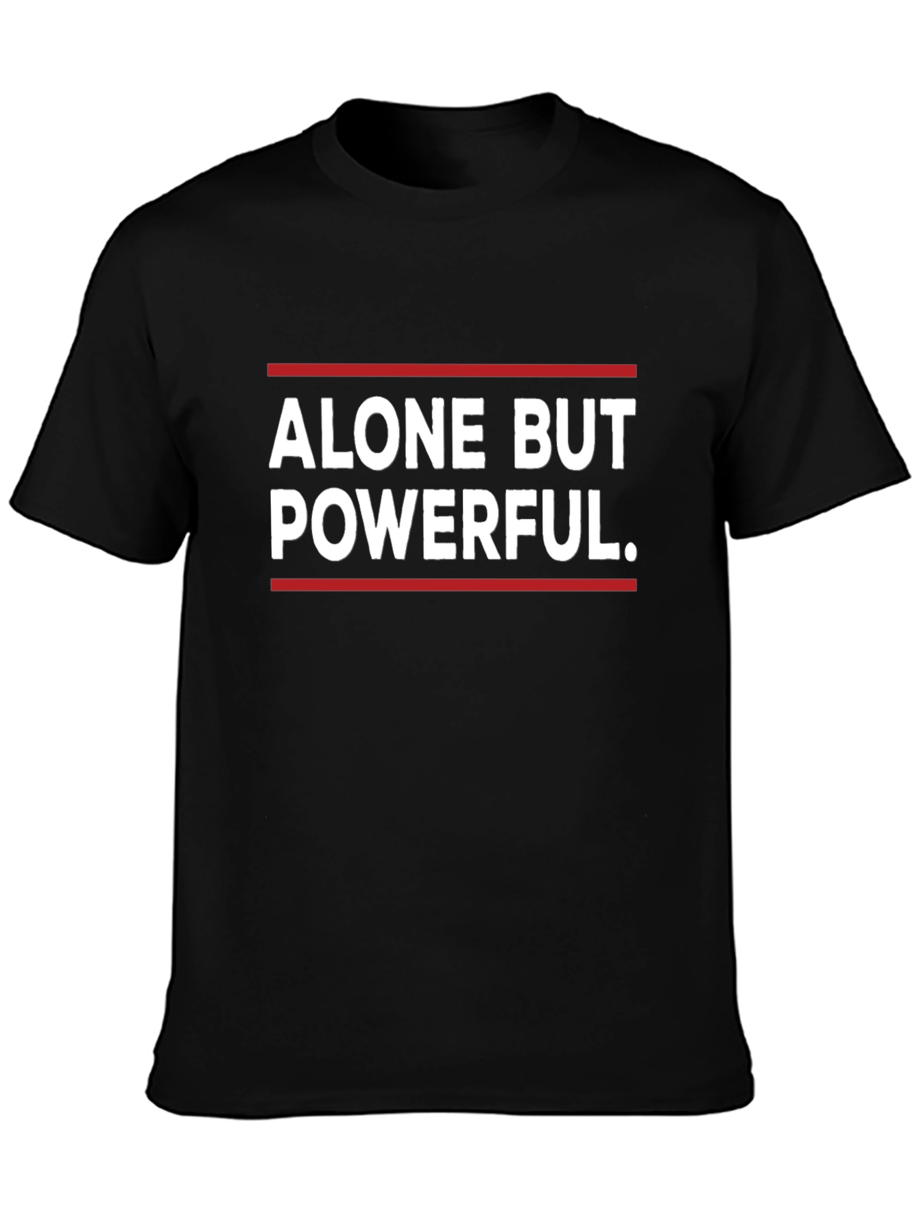 Camiseta Negra: Solo Pero Poderoso
