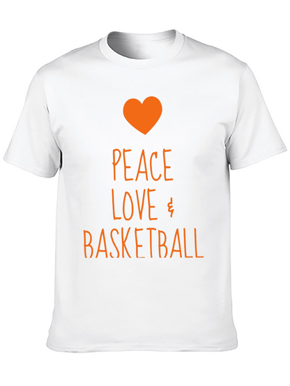 Camiseta Negra Peace Love Basketball
