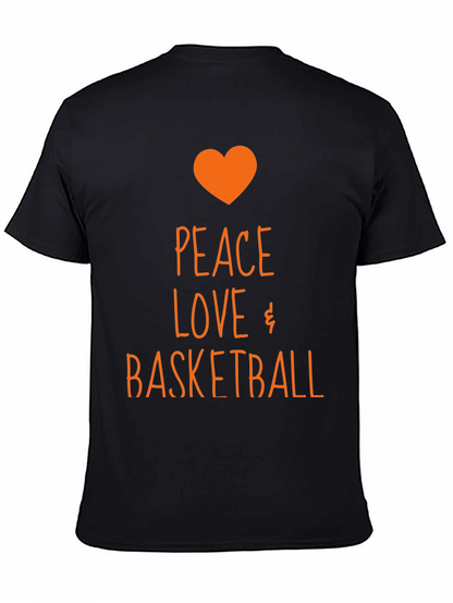 Camiseta Negra Peace Love Basketball
