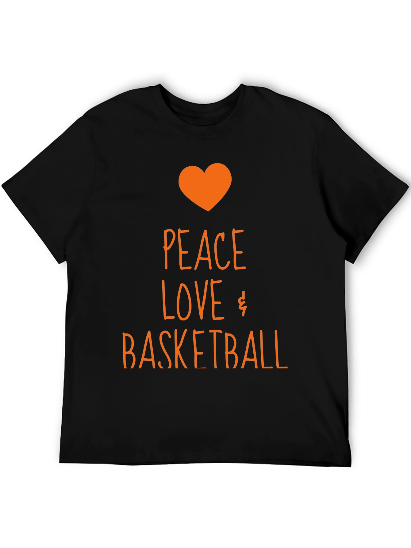 Camiseta Negra Peace Love Basketball
