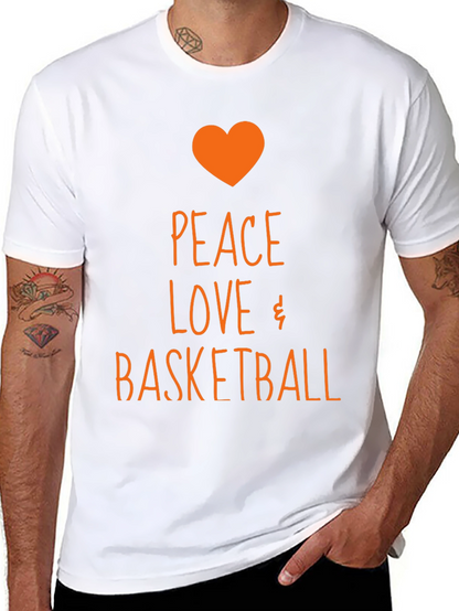 Camiseta Negra Peace Love Basketball