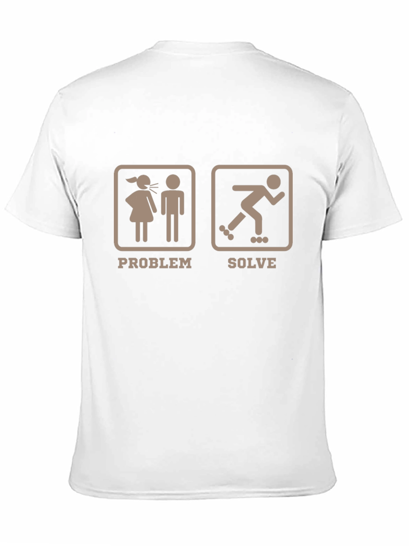 Camiseta Humorística: Problema/Solución Patinaje