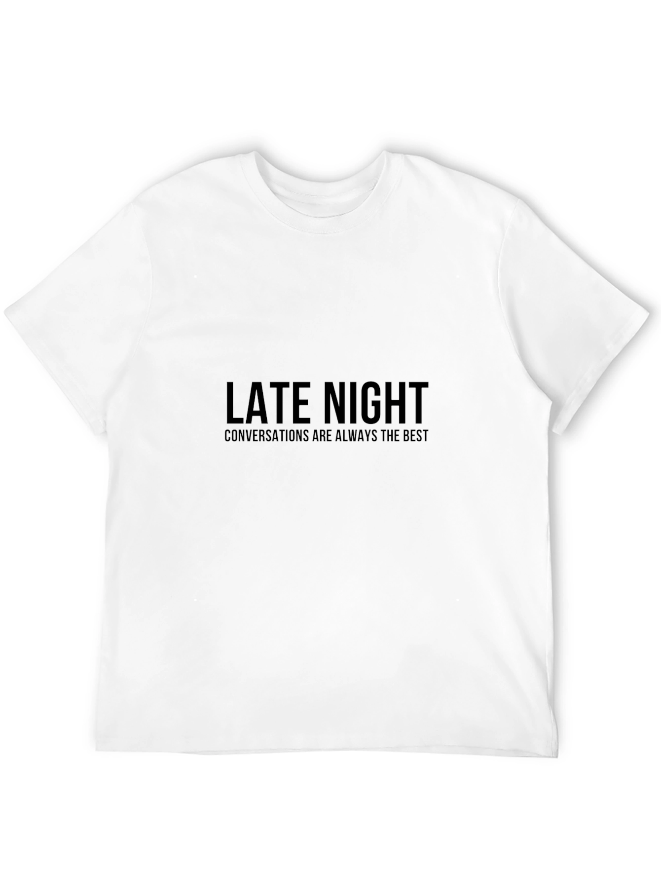 Camiseta Negra: Conversaciones Nocturnas