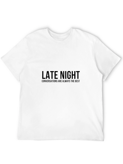Camiseta Negra: Conversaciones Nocturnas