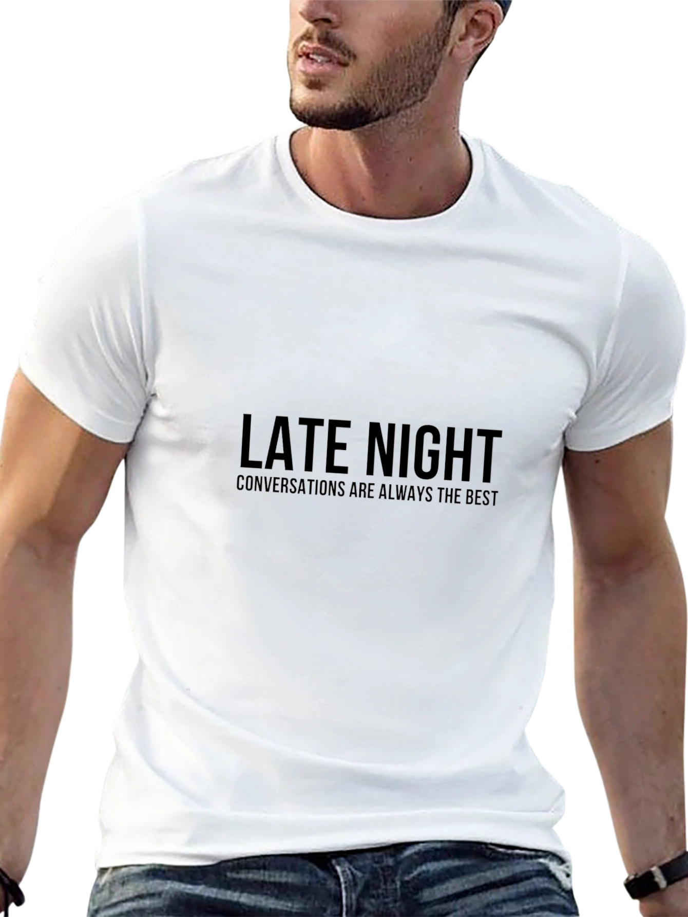Camiseta Negra: Conversaciones Nocturnas