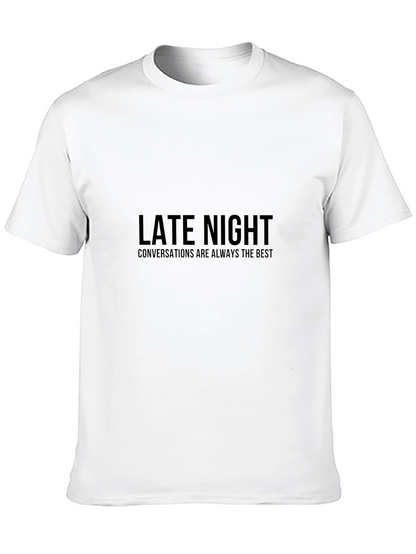Camiseta Negra: Conversaciones Nocturnas