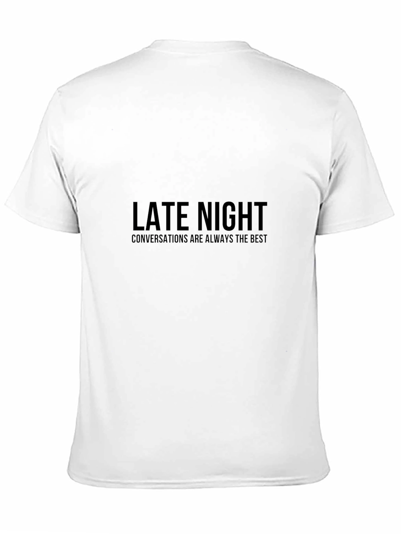 Camiseta Negra: Conversaciones Nocturnas