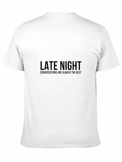 Camiseta Negra: Conversaciones Nocturnas