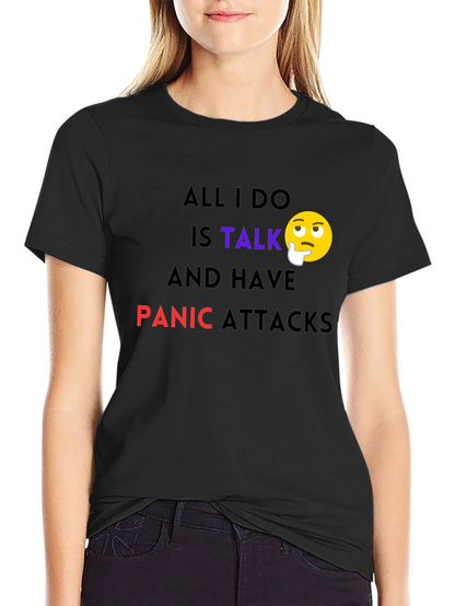 Camiseta Negra: Hablar y Ataques de Pánico