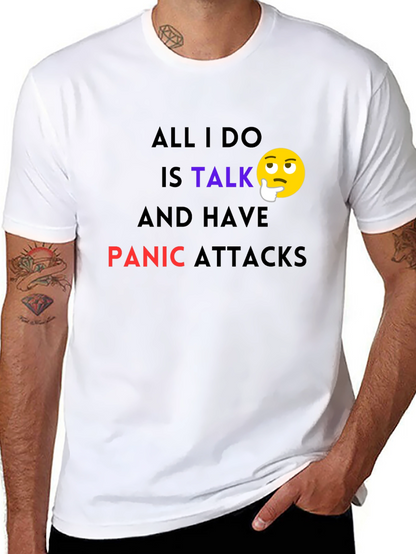 Camiseta Negra: Hablar y Ataques de Pánico
