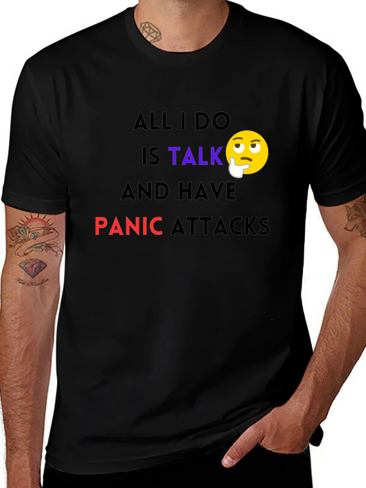 Camiseta Negra: Hablar y Ataques de Pánico