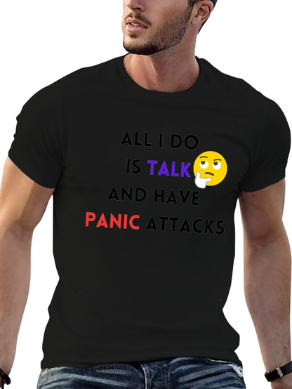 Camiseta Negra: Hablar y Ataques de Pánico