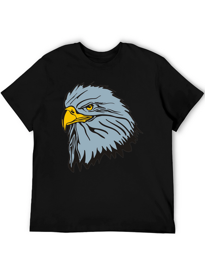 Camiseta Negra con Diseño de Águila Imponente