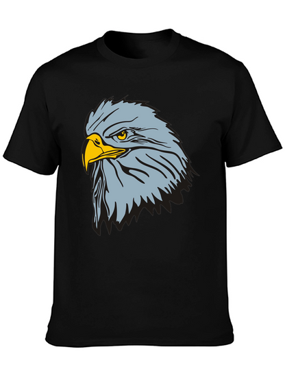 Camiseta Negra con Diseño de Águila Imponente
