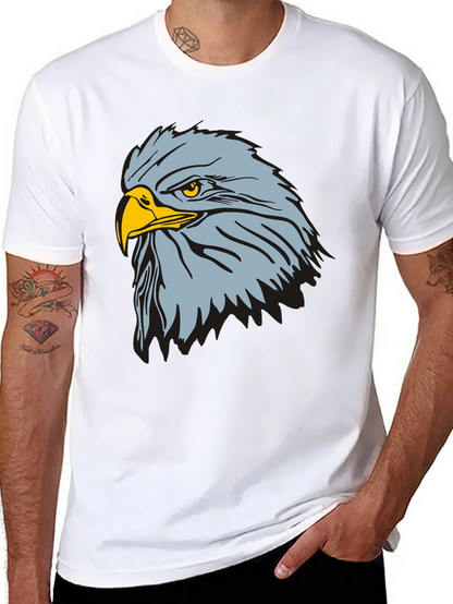 Camiseta Negra con Diseño de Águila Imponente