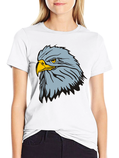 Camiseta Negra con Diseño de Águila Imponente