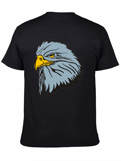 Camiseta Negra con Diseño de Águila Imponente