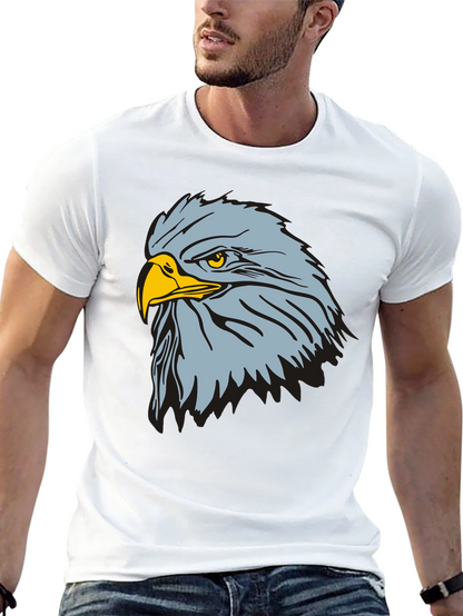 Camiseta Negra con Diseño de Águila Imponente