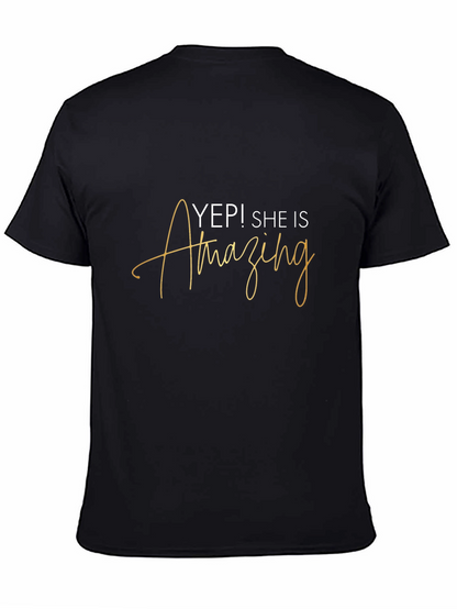 Camiseta Negra - ¡Sí! Ella Es Asombrosa