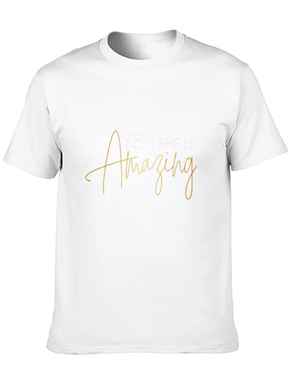 Camiseta Negra - ¡Sí! Ella Es Asombrosa