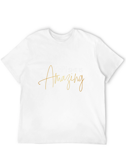 Camiseta Negra - ¡Sí! Ella Es Asombrosa