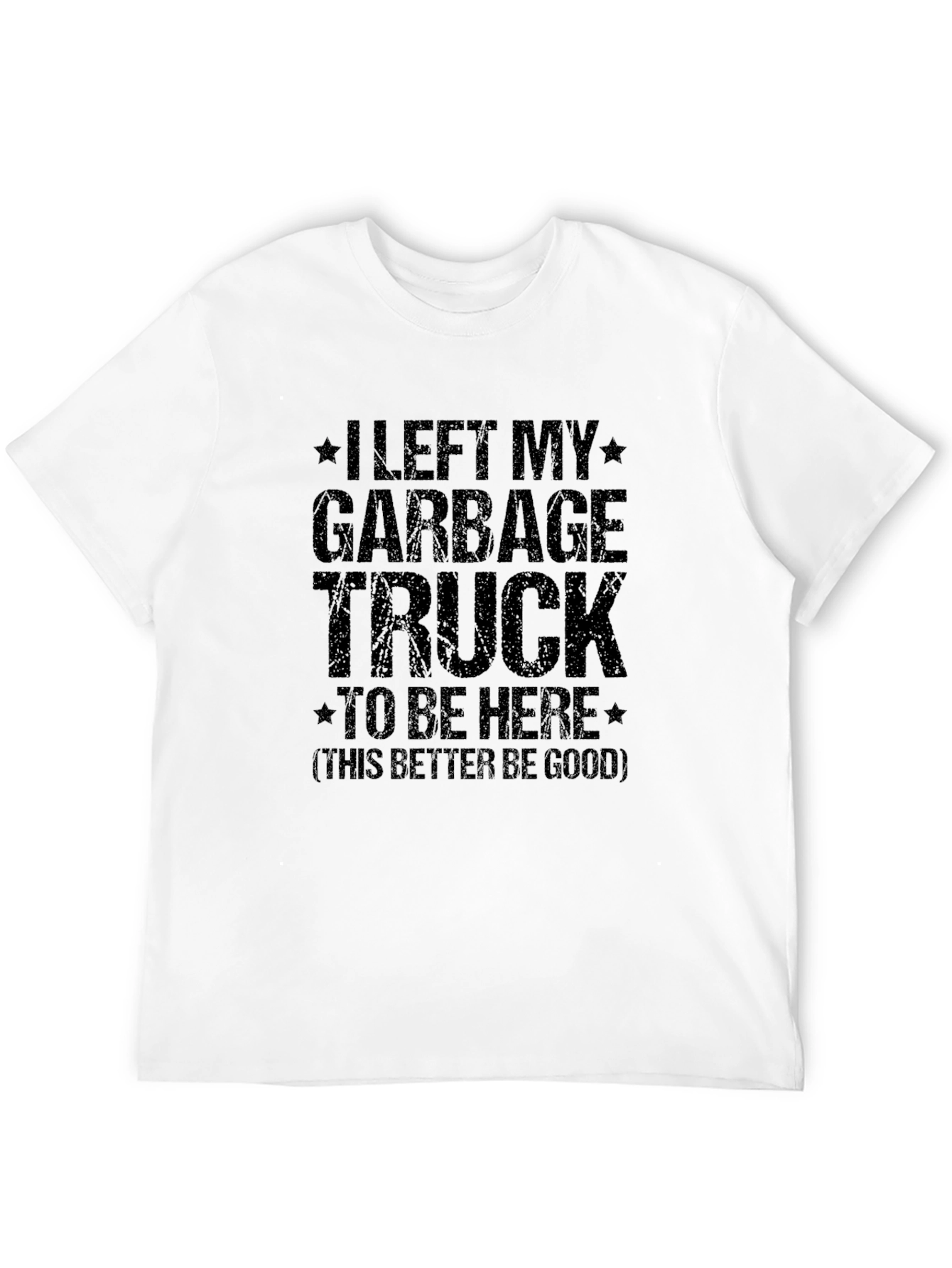Camiseta Hombre Negra Camión de Basura