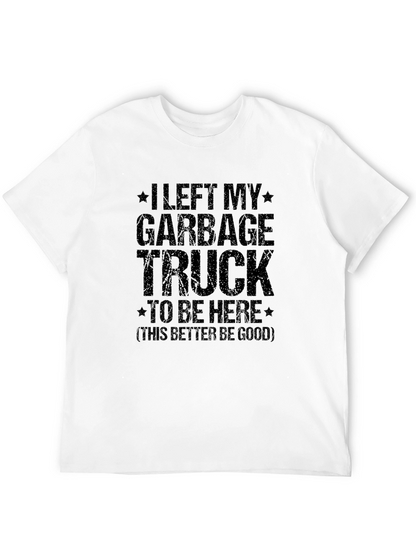 Camiseta Hombre Negra Camión de Basura